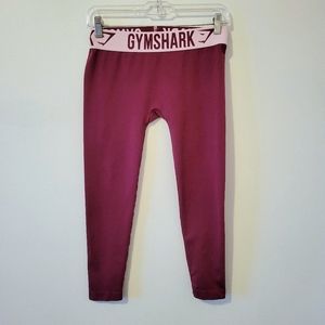 Maroon Gymshark Capri length Leggings